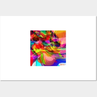 Colour Waves. Abstract Art. Posters and Art